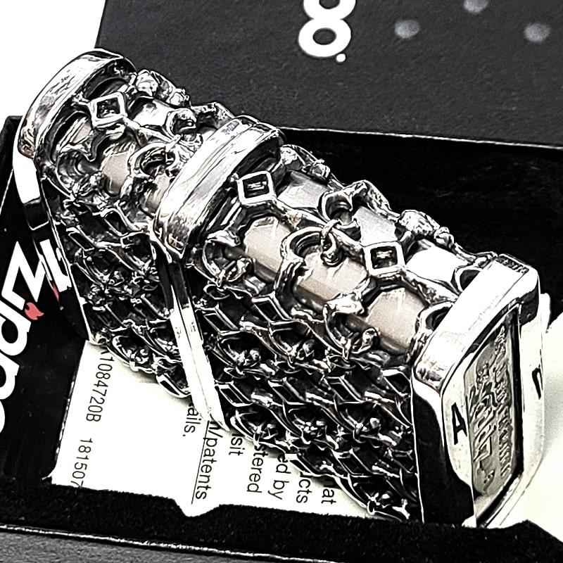 ZIPPO ジッポー ライター シルバー ZIPPER ニッケル イブシ メタル ZIPPO（ジッポー） メタルジャケット シルバーイブシ ジッポ ライター