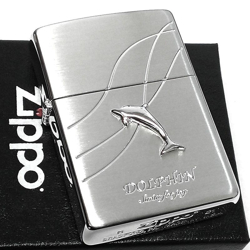 ZIPPO（ジッポー） ライター ドルフィンメタル ジッポ シルバーサテン