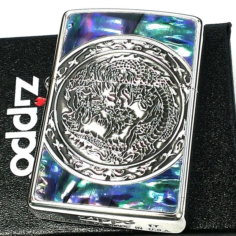 ZIPPO（ジッポー） ドラゴンシェル ジッポ ライター 竜 シルバー 銀 