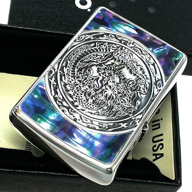 ZIPPO（ジッポー） ドラゴンシェル ジッポ ライター 竜 シルバー 銀 