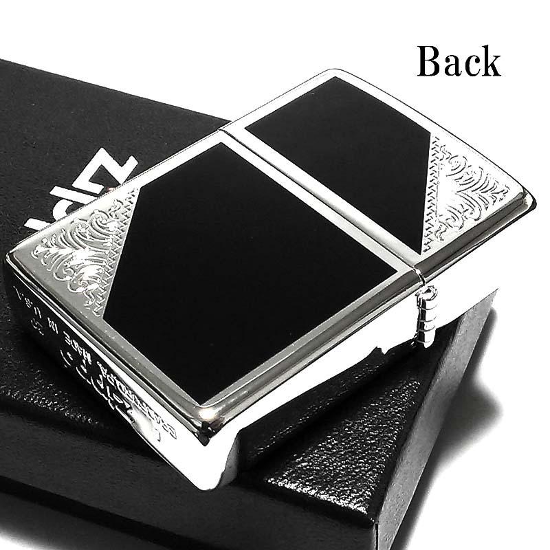 ZIPPO ライター クラシック アラベスク シルバー＆ブラック ジッポ 