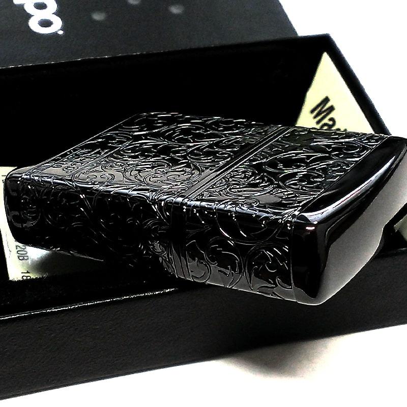 ZIPPO（ジッポー） アラベスク ジッポライター 限定 黒 チタン加工