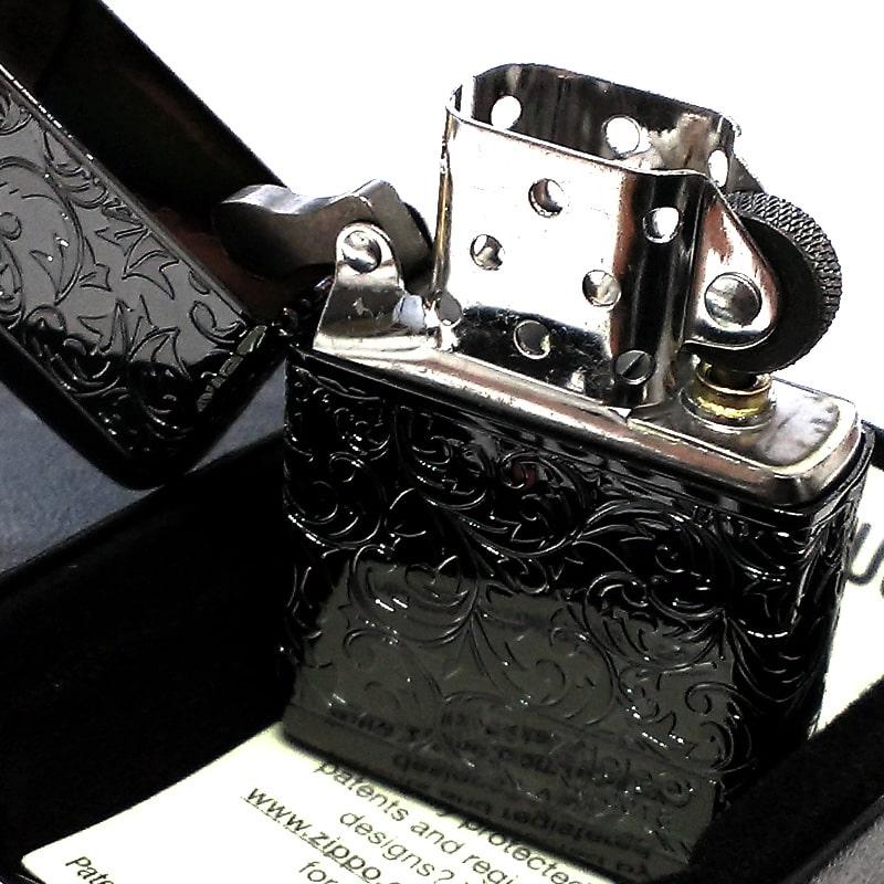 ZIPPO（ジッポー） アラベスク ジッポライター 限定 黒 チタン加工
