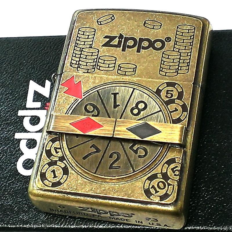 ZIPPO ルーレット 回転メタル ジッポ ライター ユーズドフィニッシュ 