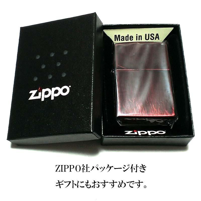 ZIPPO ライター ユーズドペインティング ジッポ ワインレッド
