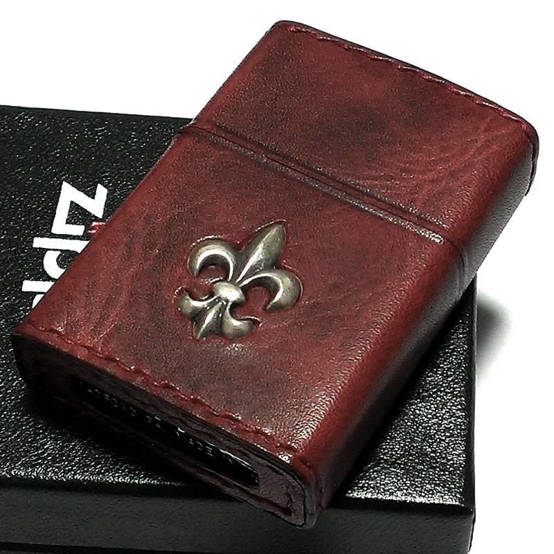 ZIPPO（ジッポー） ライター 本牛革巻き ヴィンテージレッド Leather