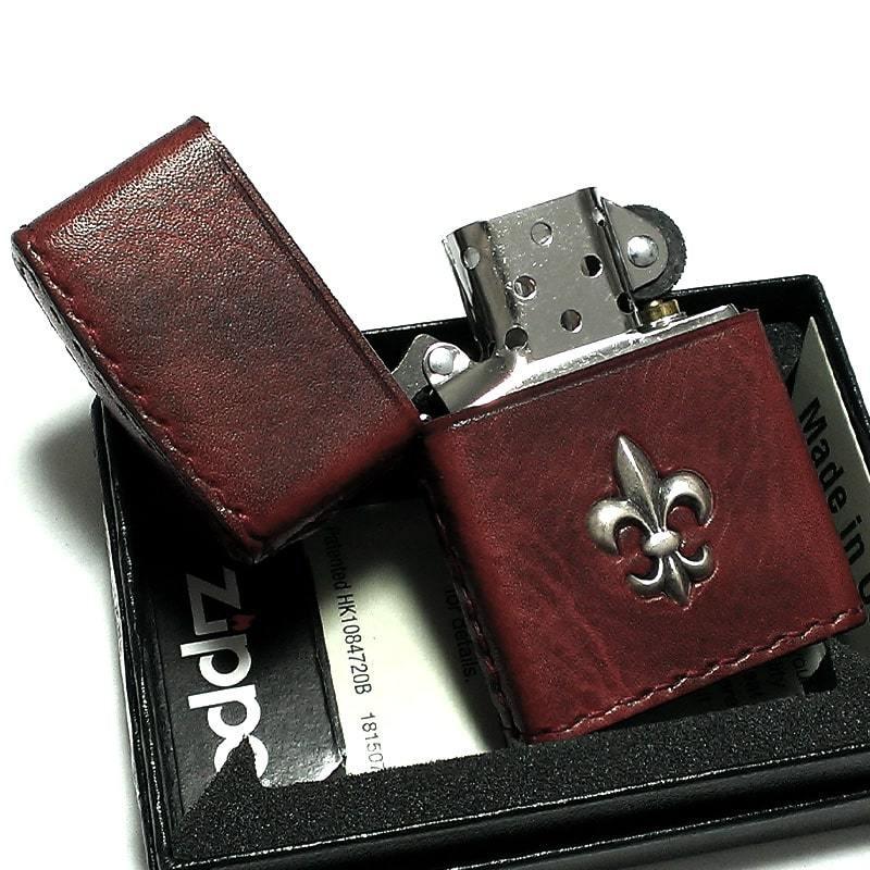 ZIPPO（ジッポー） ライター 本牛革巻き ヴィンテージレッド Leather
