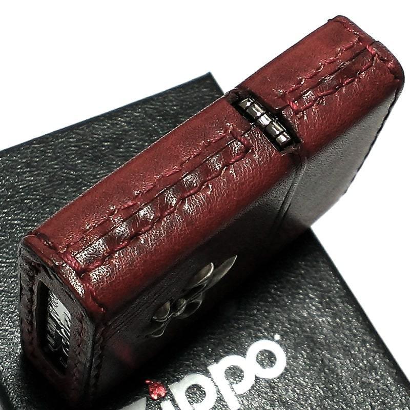 0002 zippo レザージャケット Lサイズ ヴィンテージ 牛革 希少 Zippo ジッポー ラバーズ クロス スリム ハート 黒サテーナ＆金 Lovers