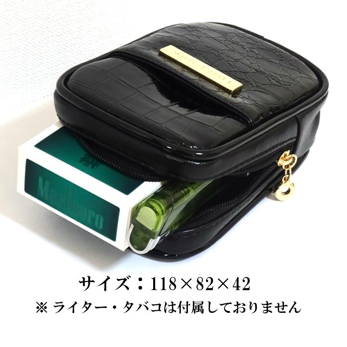 JIKO タバコポーチ シガレットケース レディース タバコポーチ ロング 可愛い エナメル