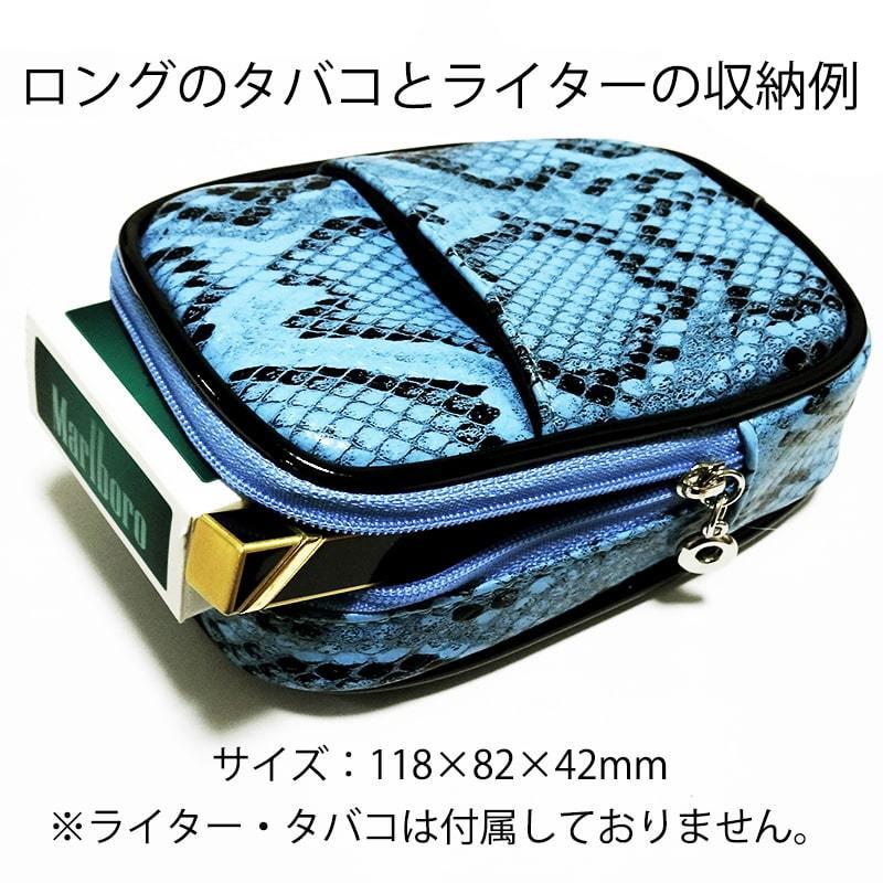 GLAD HAND & CO. シガレットケース 小物入れ ポーチ ピルケース シガレットケース ロング OK パイソン型押し タバコポーチ レディース