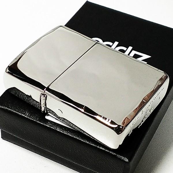 ZIPPO アーマージッポ ライター 鏡面プラチナシルバー シャインレイ 重厚モデル 両面コーナー彫刻 シンプル かっこいい 父の日｜hayamipro｜04