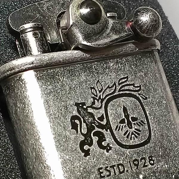オイルライター Colibri コリブリ アンティークシルバー レトロ