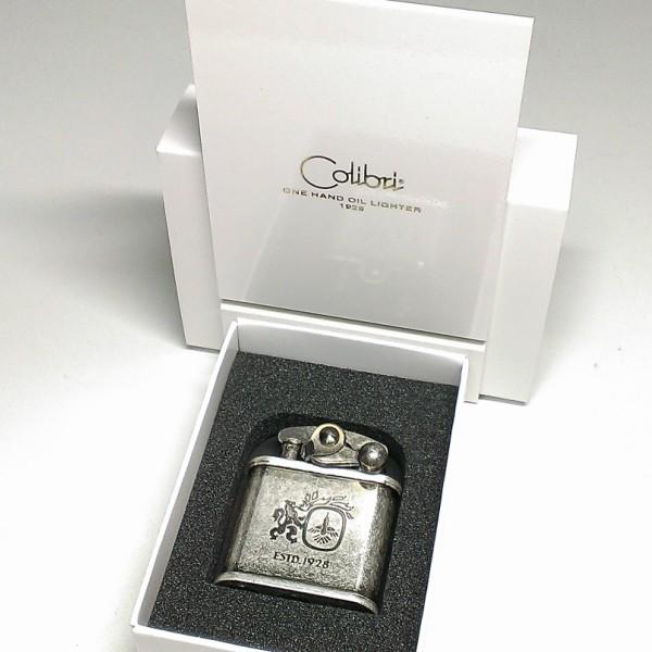 オイルライター Colibri コリブリ アンティークシルバー レトロ