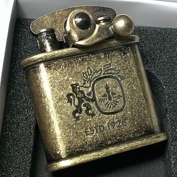 オイルライター Colibri コリブリ アンティークゴールド レトロ ブラス
