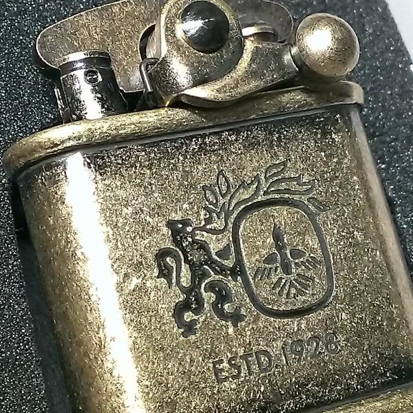 オイルライター Colibri コリブリ アンティークゴールド レトロ ブラス 