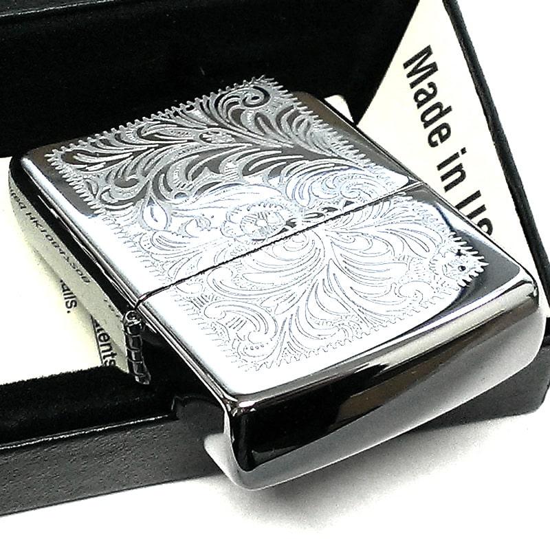 ZIPPO ライター ベネチアンクラシック 鏡面クローム仕上げ 両面 ZIPPO ライター ベネチアンクラシック 鏡面クローム仕上げ 両面