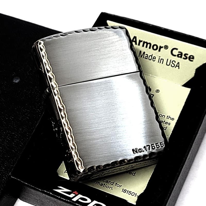 ZIPPO（ジッポー） アーマー 限定 3面彫刻 昇鯉 アンティークシルバー