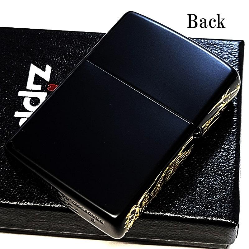 ZIPPO（ジッポー） 龍虎 和柄 かっこいい ジッポ ライター ブラック 