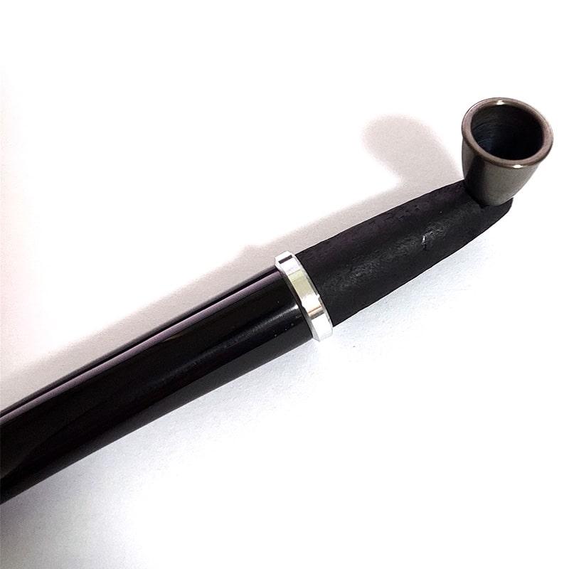 煙管 ブラックシャドウ 真鍮 サンドブラスト 喫煙具 きせる ブラック