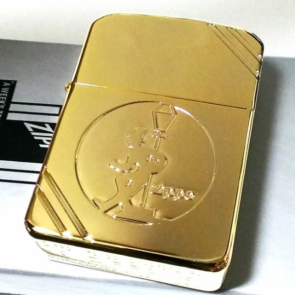 レプリカ ZIPPO ジッポー 1941復刻 酔っ払いおじさん ゴールド