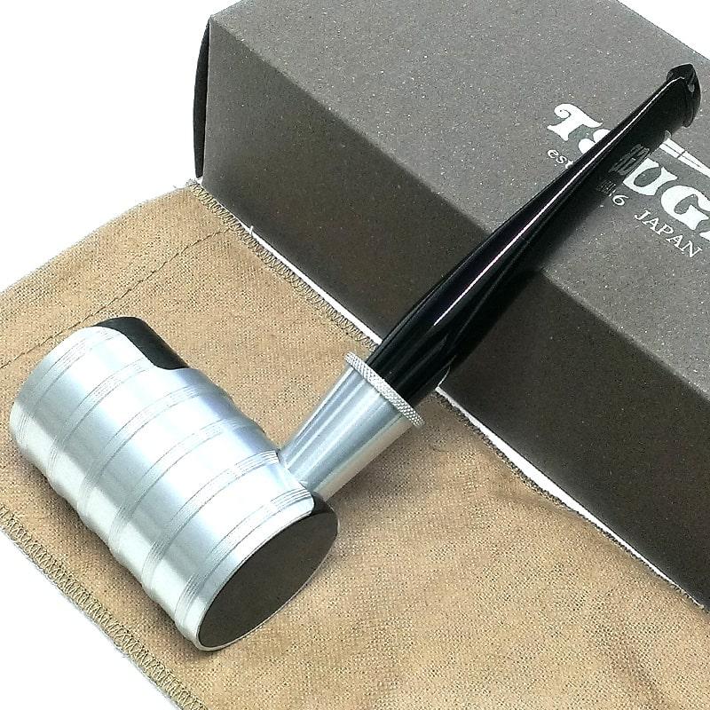 パイプ 喫煙具 TSUGE サンダーストーム シルバー ツゲ 風防付タン