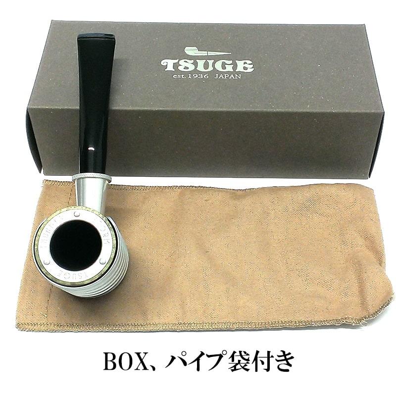 パイプ 喫煙具 TSUGE サンダーストーム シルバー ツゲ 風防付タン