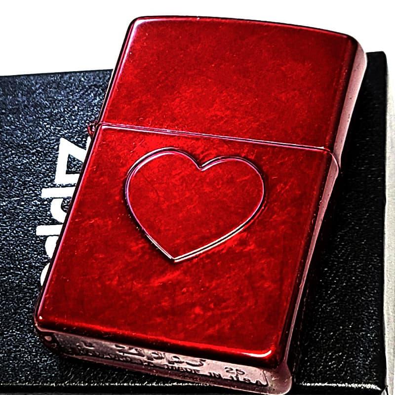 ZIPPO（ジッポー） キャンディアップルレッド ハート おしゃれ