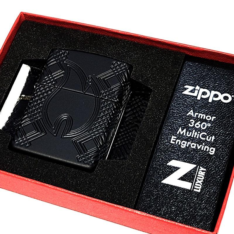 ZIPPO（ジッポー） アーマー マットブラックLIMITED 360°マルチカット