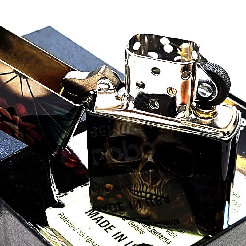 ZIPPO（ジッポー） ライター スカル 540°カラープロセス クリア 