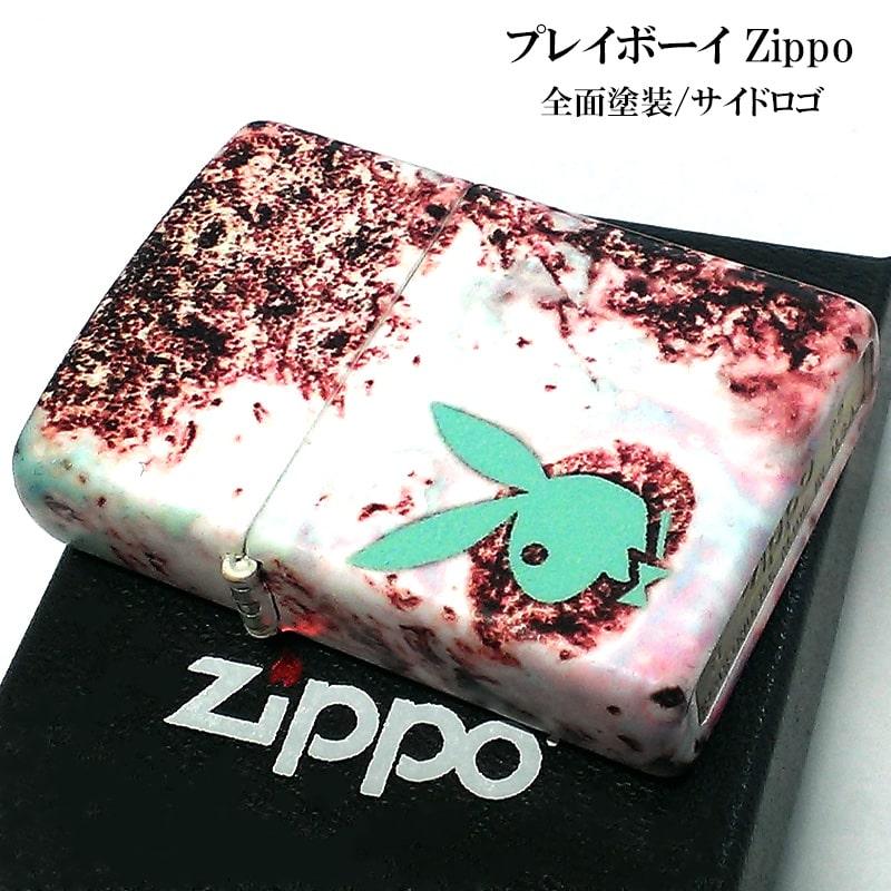 ZIPPO PLAYBOY ジッポー ライター プレイボーイ マーブル柄 マルチカラー おしゃれ かわいい かっこいい 可愛い メンズ プレゼントの画像