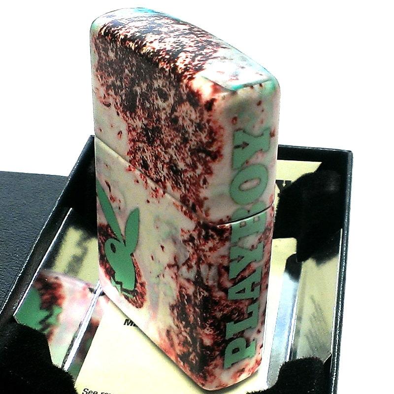 ZIPPO PLAYBOY ジッポー ライター プレイボーイ マーブル柄 マルチカラー おしゃれ かわいい かっこいい 可愛い メンズ プレゼントの画像