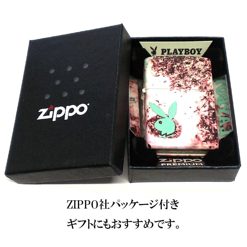 ZIPPO PLAYBOY ジッポー ライター プレイボーイ マーブル柄 マルチカラー おしゃれ かわいい かっこいい 可愛い メンズ プレゼントの画像