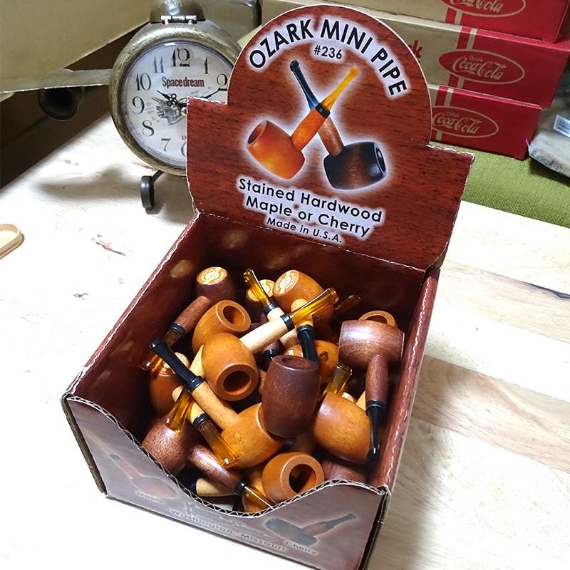 パイプ ミニ メープル チェリー 喫煙具 ブラック クリアイエロー