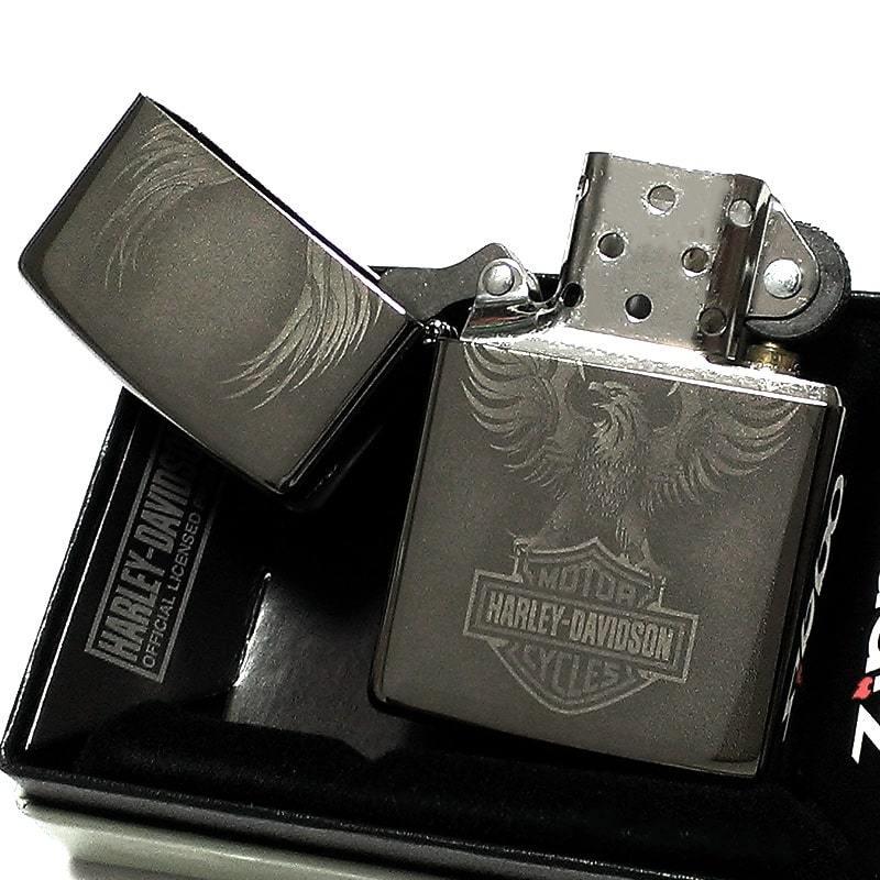 【希少✨イーグルロゴ/金具】ハーレーダビッドソン　ボディバッグ　シボ革　ブラック Harley Davidson（ハーレー・ダビッドソン） ジッポー ZIPPO ライター