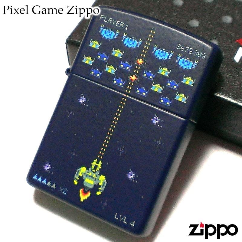 ZIPPO（ジッポー） ピクセル ゲーム ジッポ ライター レトロ ネイビー