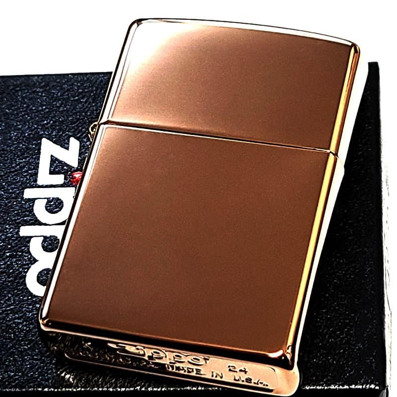 ZIPPO ライター ローズゴールド ジッポ 無地 シンプル スタンダード 