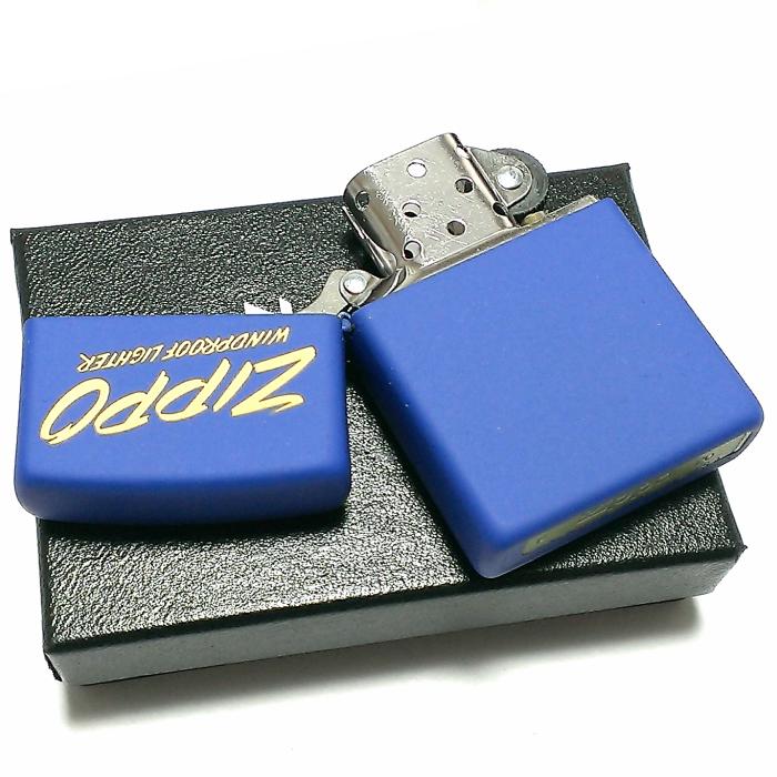 ZIPPO（ジッポー） ライター ロイヤルマットブルー ジッポ ロゴ柄