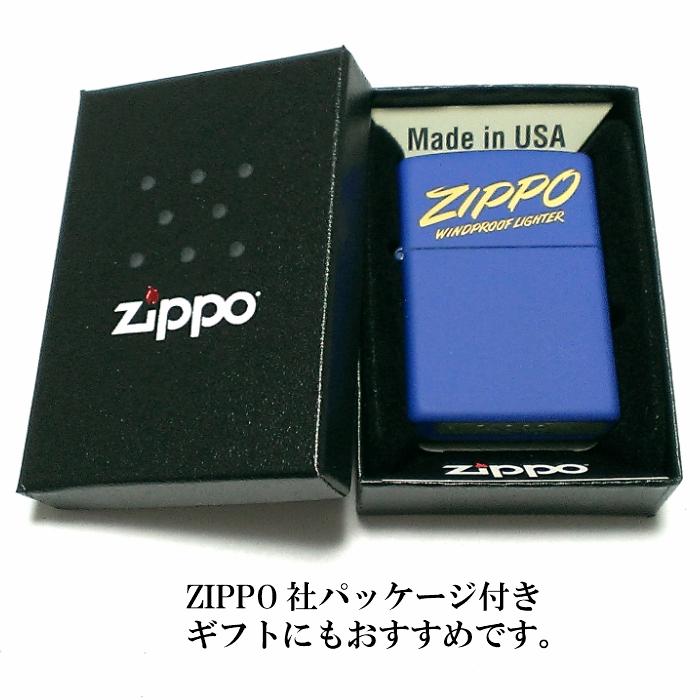 ZIPPO ライター ロイヤルマットブルー ジッポ ロゴ柄 シンプル 青 USモデル スタンダード メンズ プレゼント ギフト｜hayamipro｜06