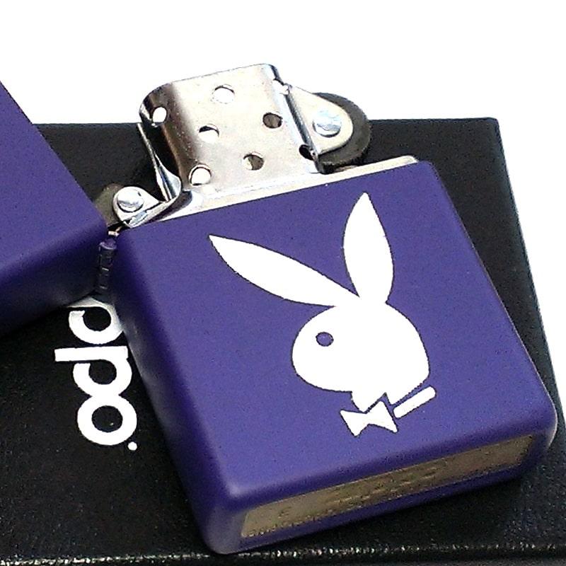 Zippo プレイボーイ　2005年製　送料込み ZIPPO PLAYBOY ジッポー ライター プレイボーイ 紫 艶消し パープル