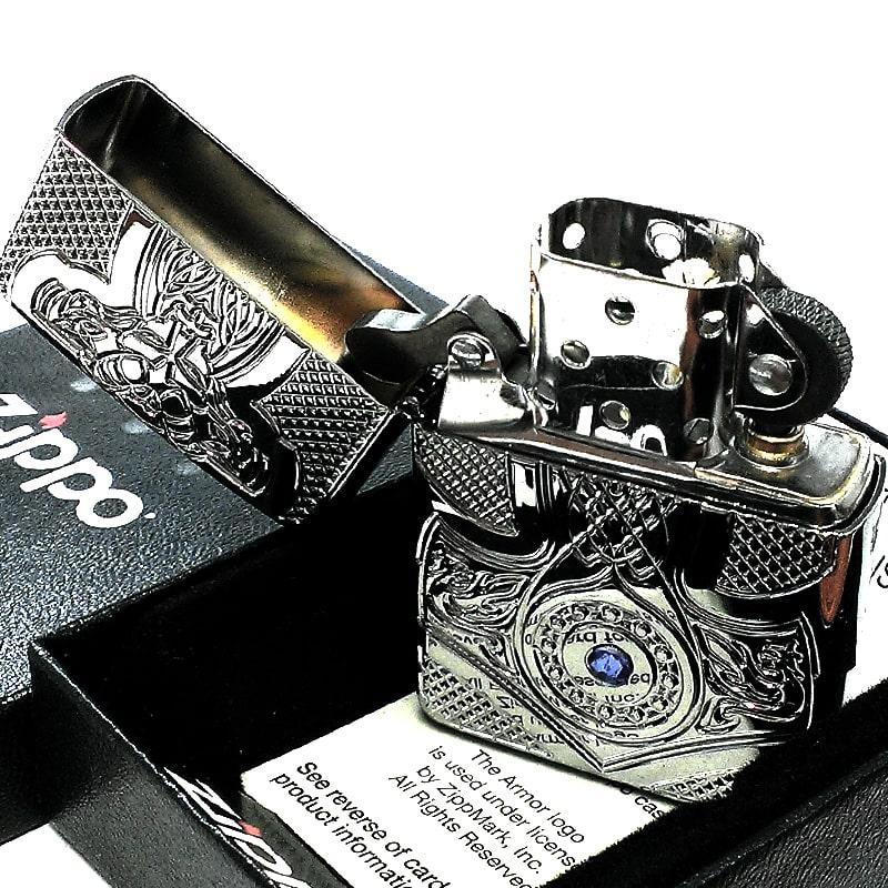 ZIPPO アーマー 中世模様 メディーバルミラー シルバー鏡面
