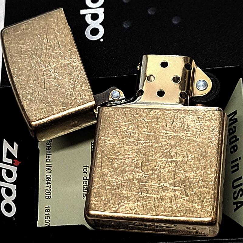 ZIPPO（ジッポー） ストリートクローム ブラス おしゃれ ユーズド加工