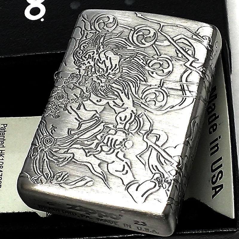 ZIPPO（ジッポー） 和柄 風神雷神 ジッポ ライター アンティーク 