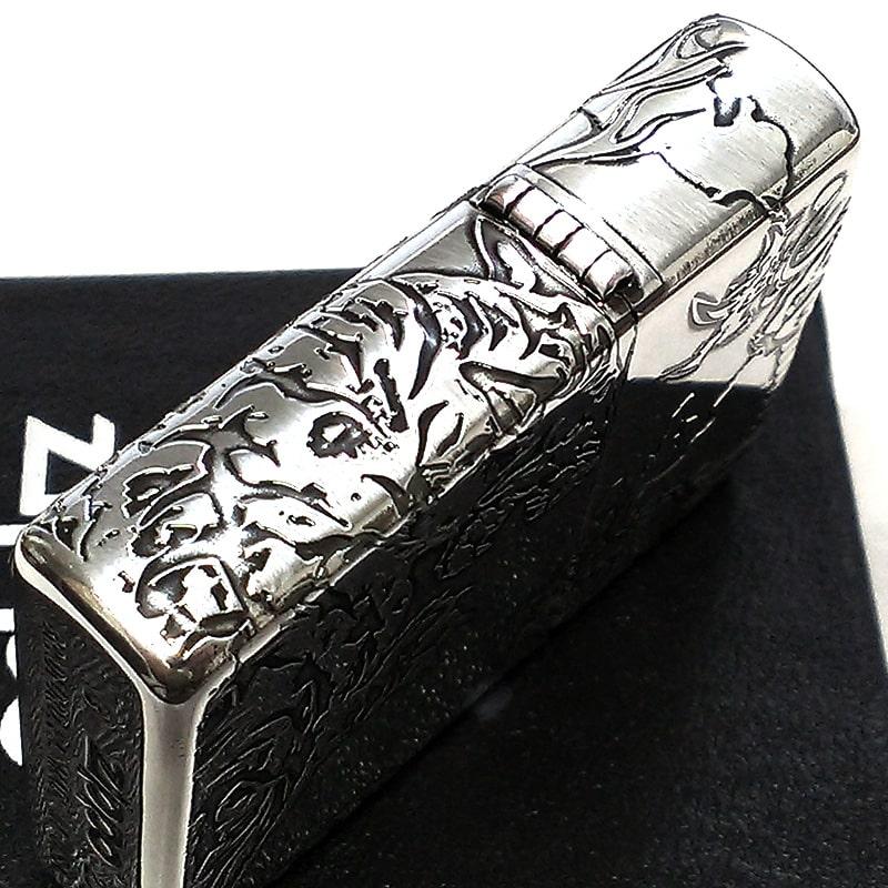 ZIPPO（ジッポー） ライター 五面龍虎 かっこいい エッチング 彫刻
