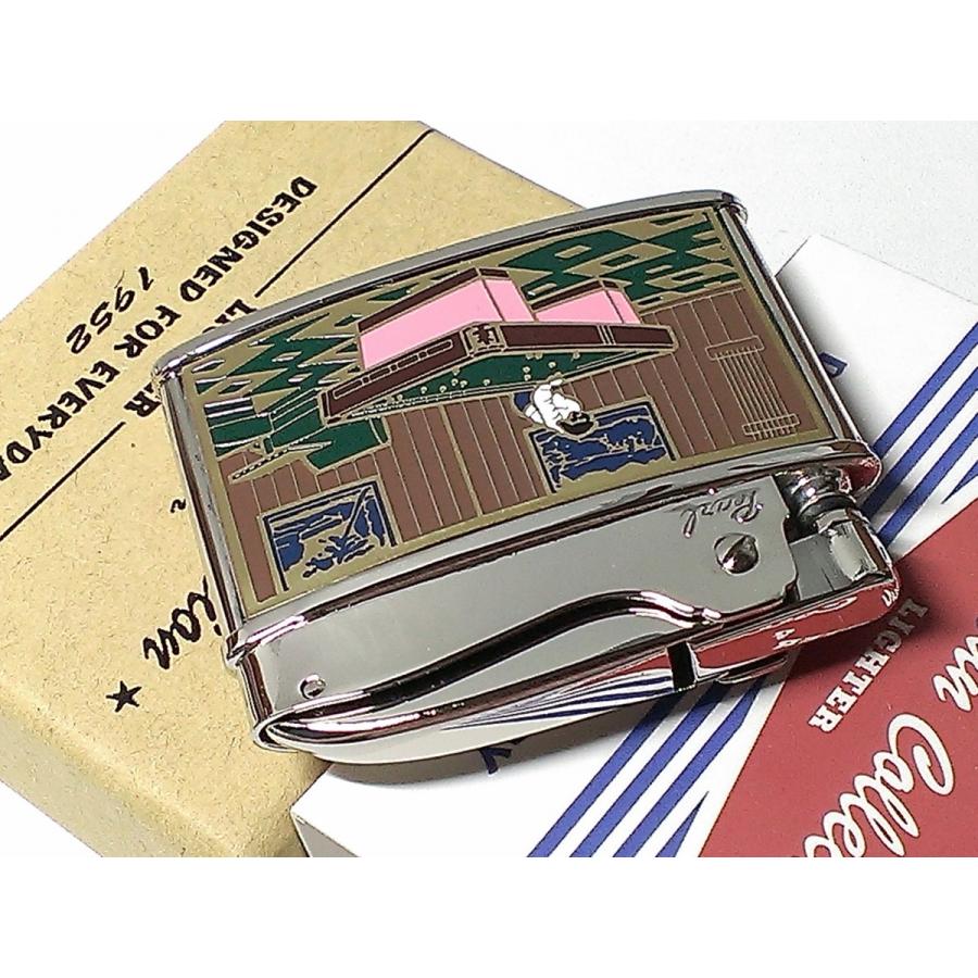 レトロオイルライター ビリヤード 両面別柄デザイン クラシック柄