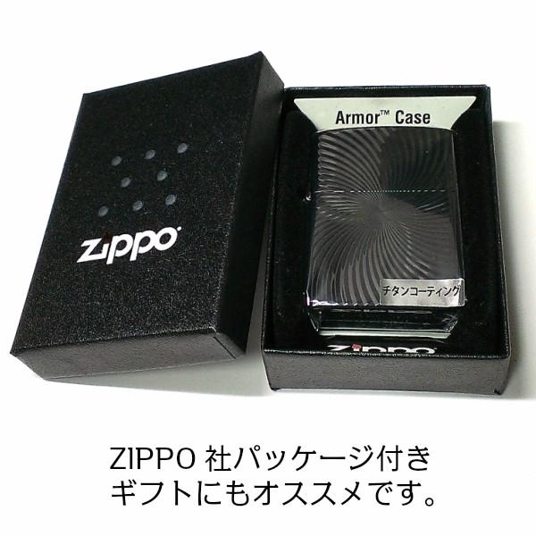 ZIPPO（ジッポー） アーマー ブラックチタンウェーブ ジッポ ライター