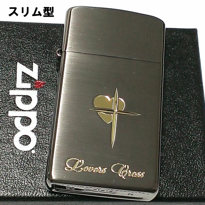 ZIPPO（ジッポー） スリム ジッポ ライター ハート クロス ラバーズ
