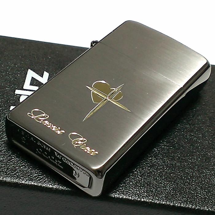 ZIPPO（ジッポー） スリム ジッポ ライター ハート クロス ラバーズ