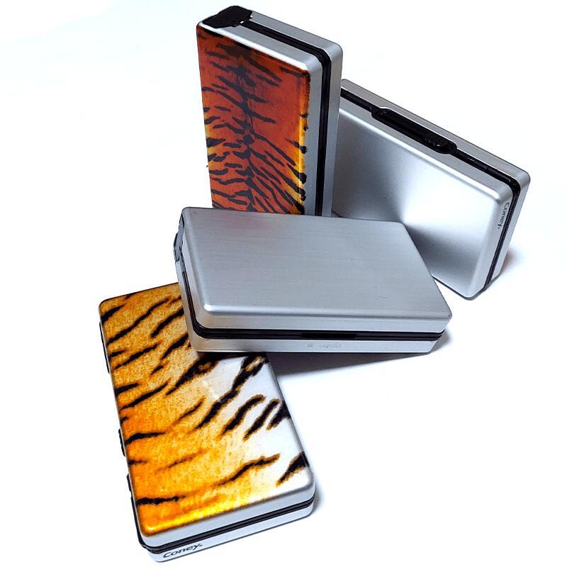 シガレットケース レディース アニマル プリント スライド式