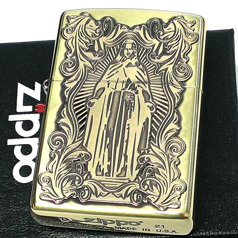 ZIPPO ディープエッチングアラベスクマリア ジッポ ライター 逆 ZIPPO ディープエッチングアラベスクマリア ジッポ ライター 逆