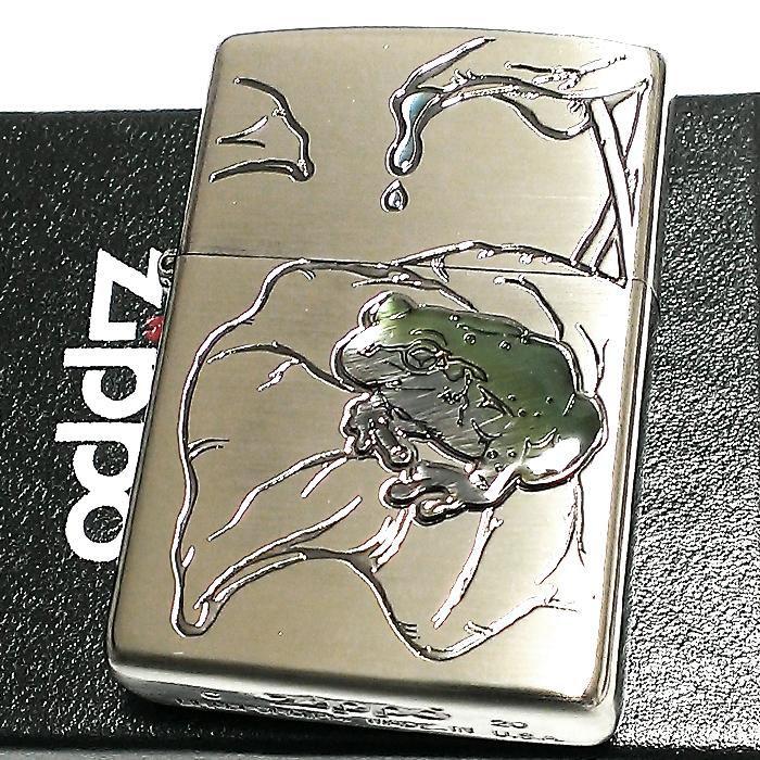ZIPPO（ジッポー） 蛙 ジッポ ライター アンティークシルバー 古美